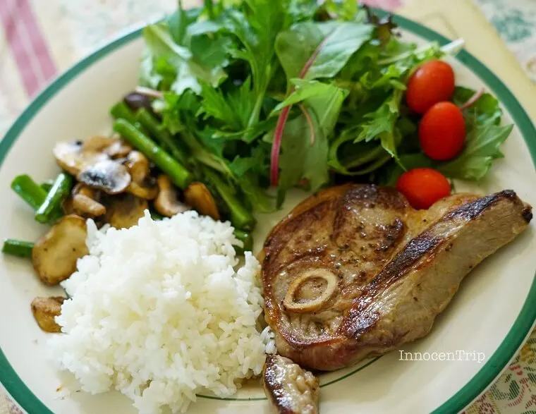 ラム肉のステーキ