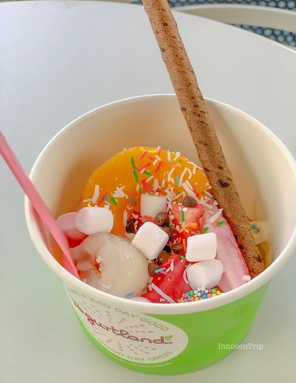 ヨーグルトランドの盛り付け例