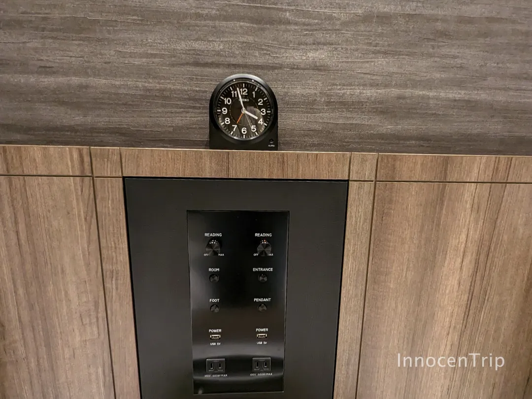 ベッドヘッドと時計