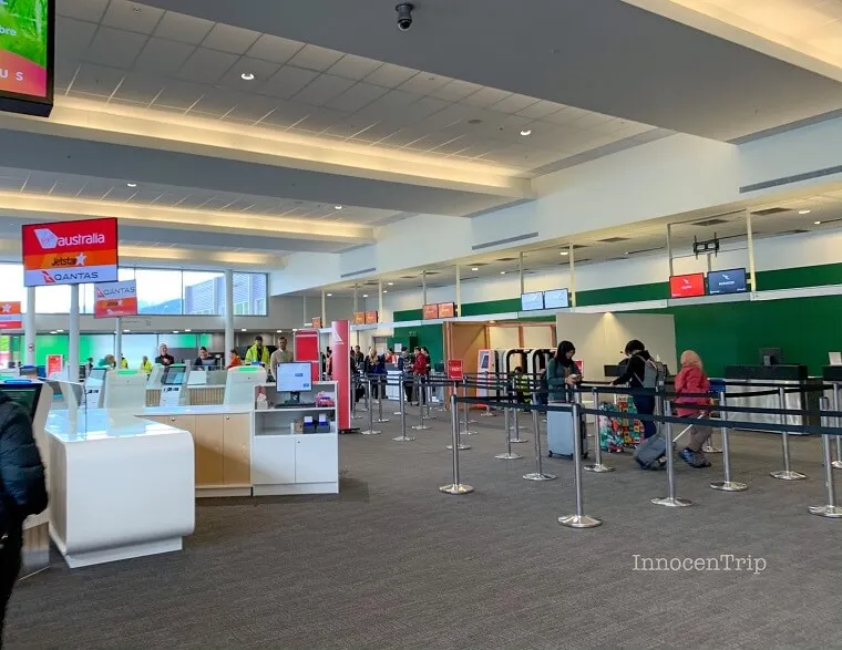 クイーンズタウン空港のチェックイン