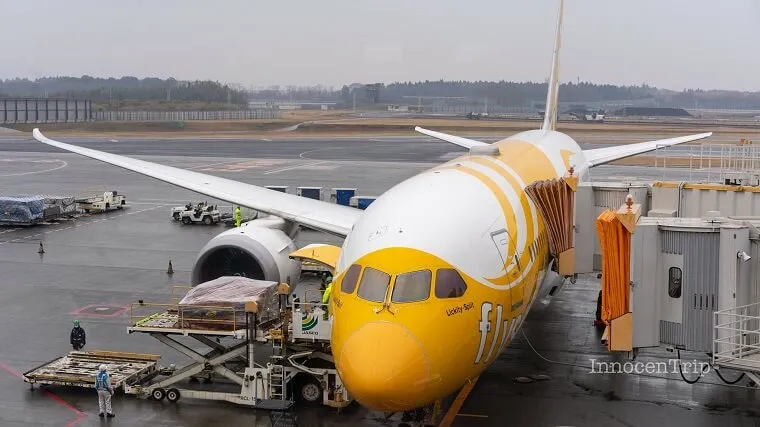 スクートの飛行機