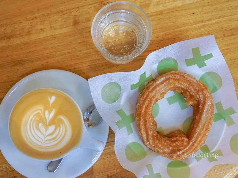 ドーナツとコーヒーと炭酸水