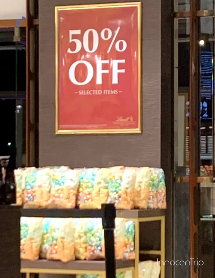 リンツのアソートチョコレートのセール