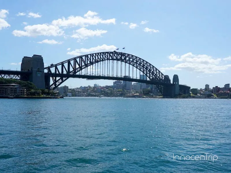 シドニーハーバーブリッジと海の景色