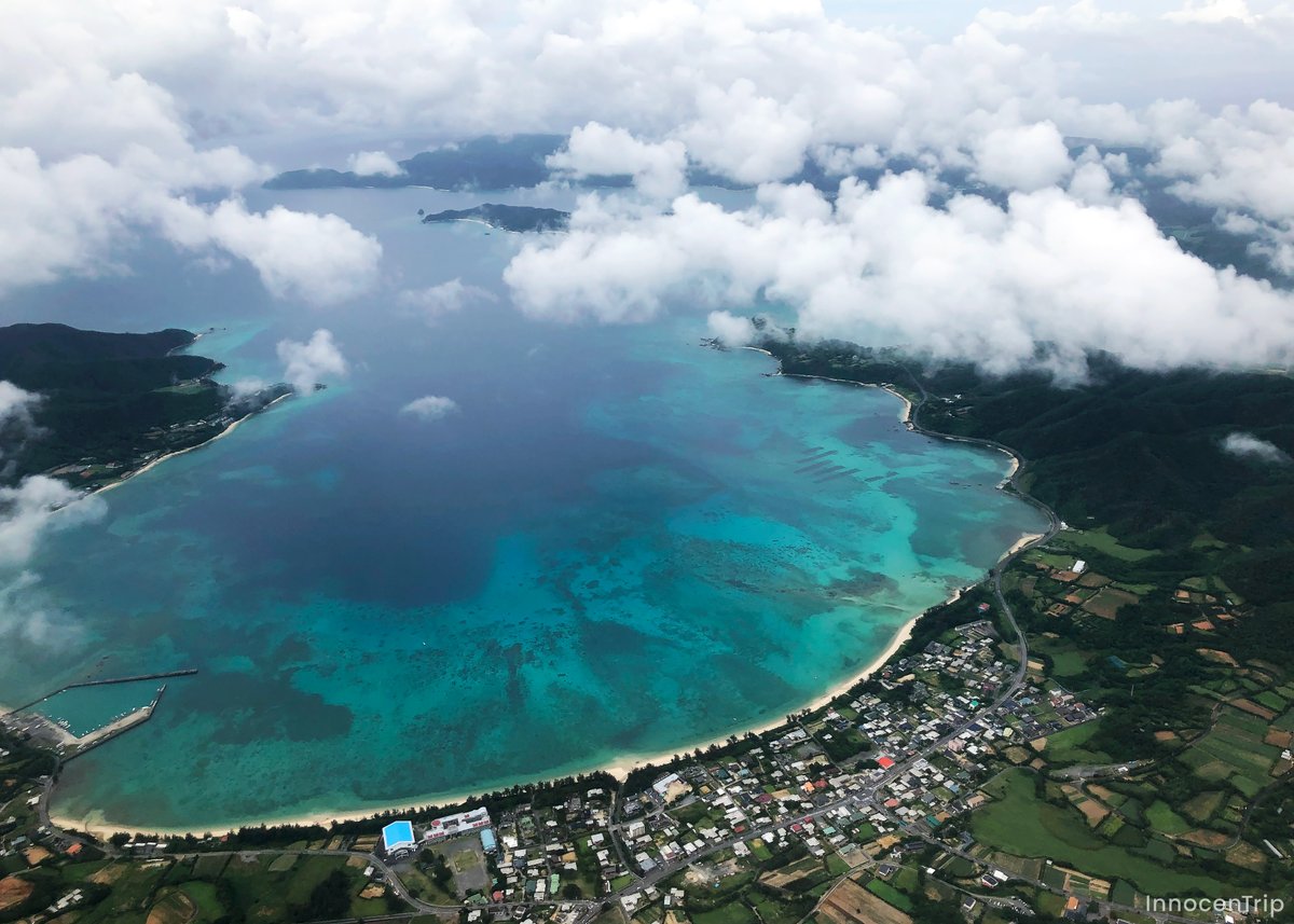 空の上からの奄美大島