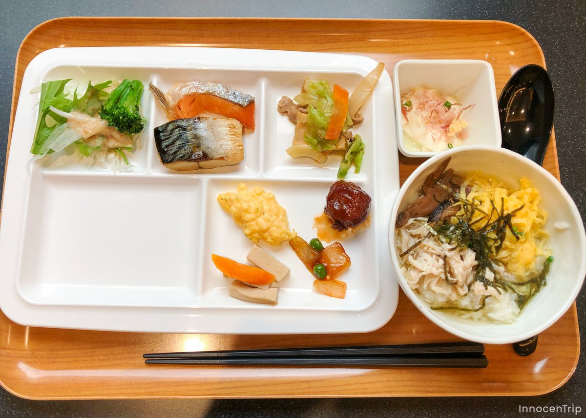 ホテルでの朝食