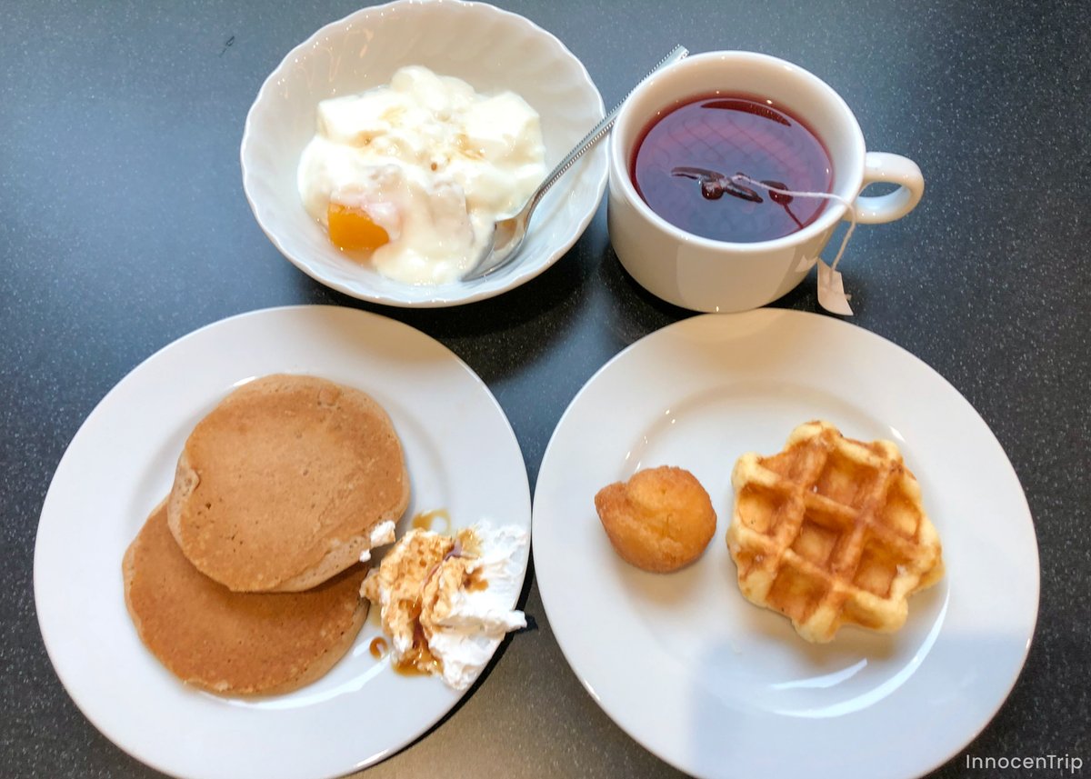 ホテルでの朝食