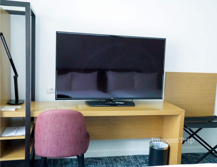 ツインルームのテレビ