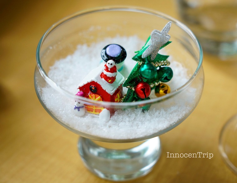 クリスマスのテーブル装飾