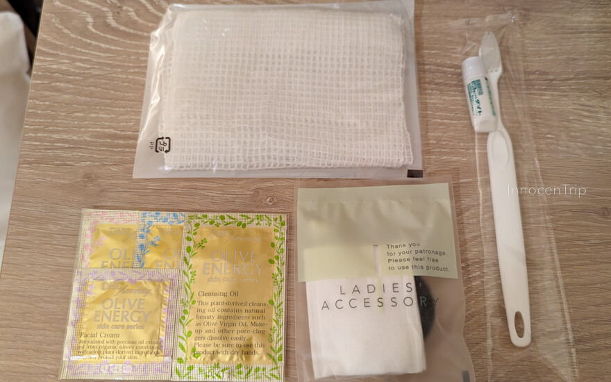 アメニティ類を持ち帰り