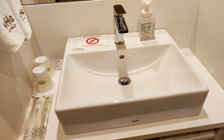 洗面台とアメニティ