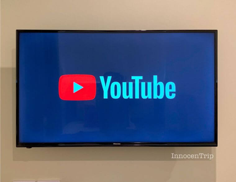 Youtubeが映るテレビ