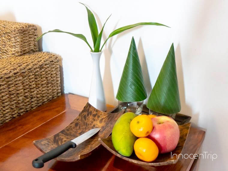 部屋に置かれていたウェルカムフルーツ