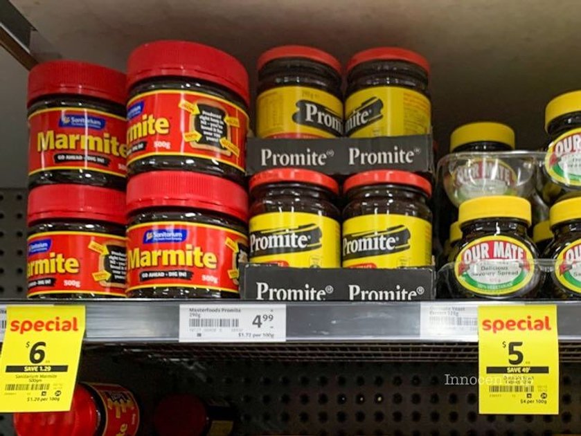 ニュージーランド土産の定番マーマイト瓶とトースト用スプレッド