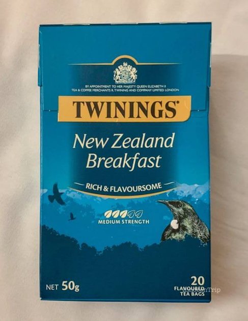 トワイニングNew Zealand Breakfastティーの箱とニュージーランド限定ブレンド